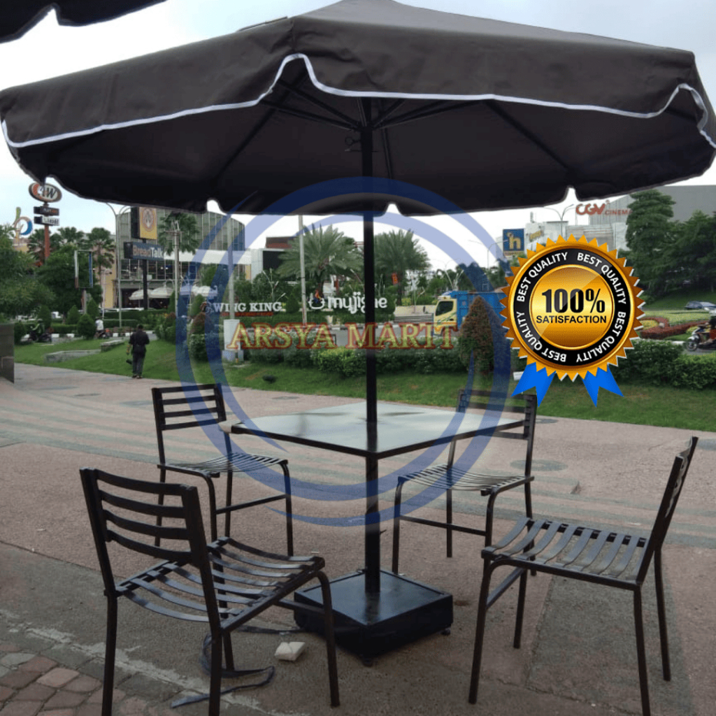 PAYUNG CAFE MEJA & KURSI UKURAN 3M / PAYUNG CAFE / KURSI CAFE