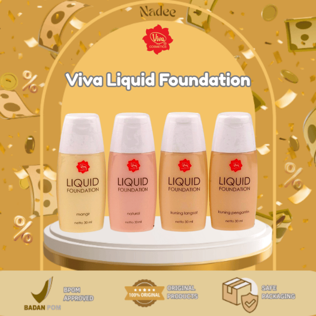 VIVA - LIQUID FOUNDATION ( 30 ml ) - Foundation Bedak Cair Ringan