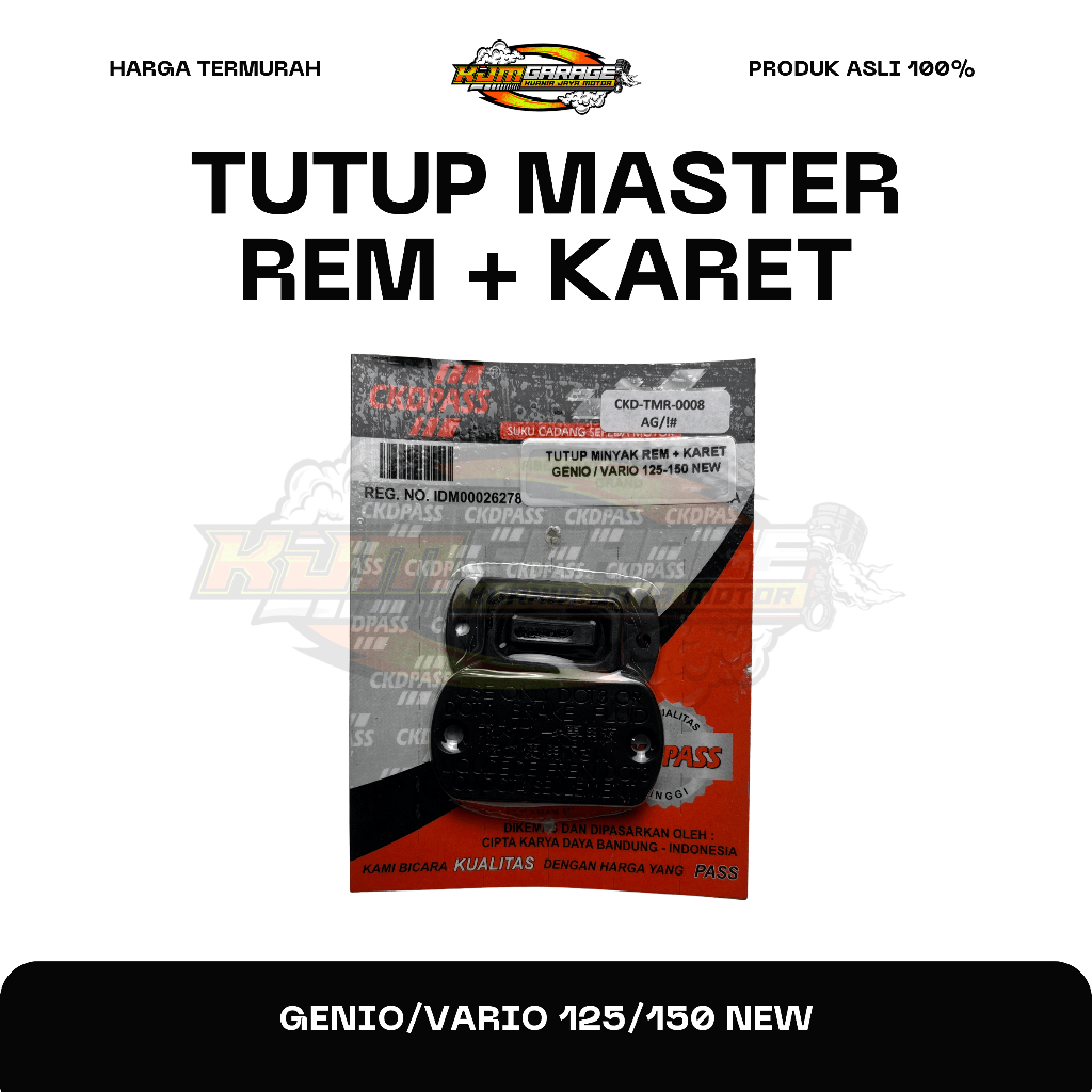 Tutup Master Rem/Tutup Minyak Rem Genio/Vario 125/150 New CKDPASS