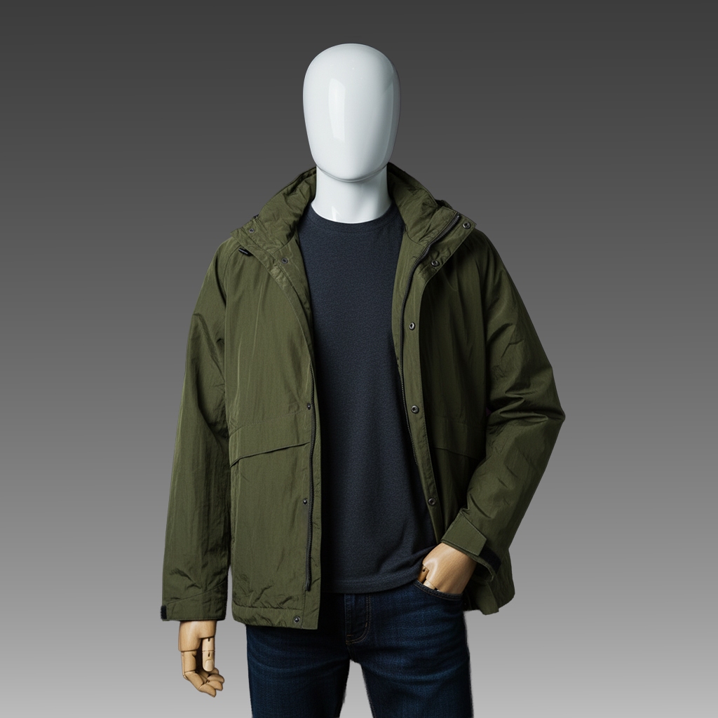 JB Utility Cringkle Jacket Green