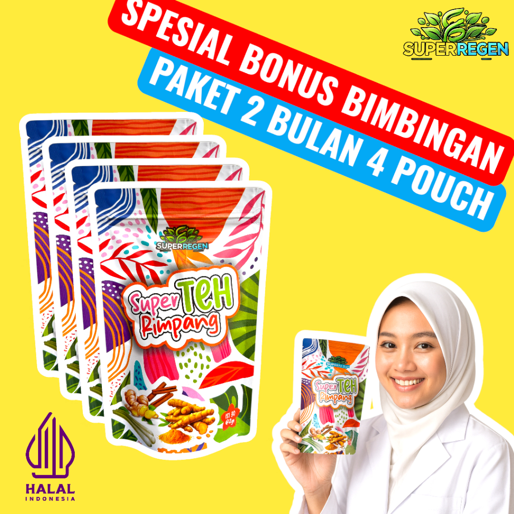Super Teh Rimpang ala JSR halal BPOM Super Regen - Paket Teh Detox - Paket Teh Diet - Teh Rimpang JS