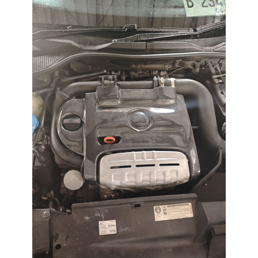 cover engine carbon  vw scirocco 1.4
