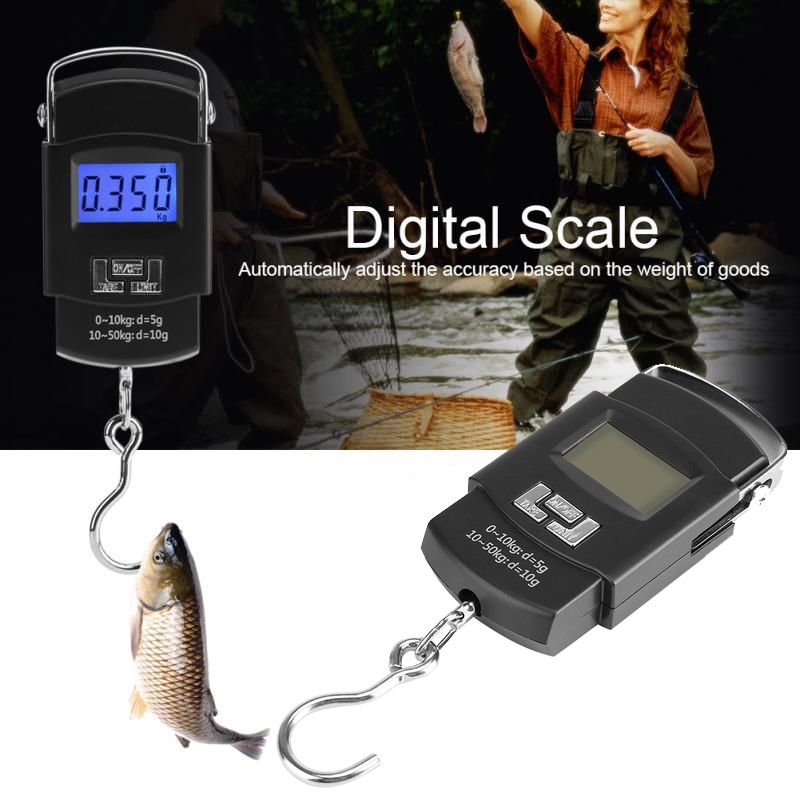 Timbangan Gantung Digital 50Kg - Timbangan Koper Digital - Timbangan Tas - Timbangan Ikan - Timbanga