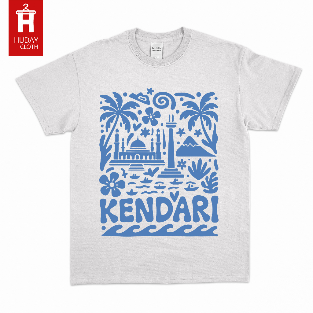 KAOS KENDARI / BAJU ATASAN PRIA WANITA PREMIUM COTTON / INDONESIA