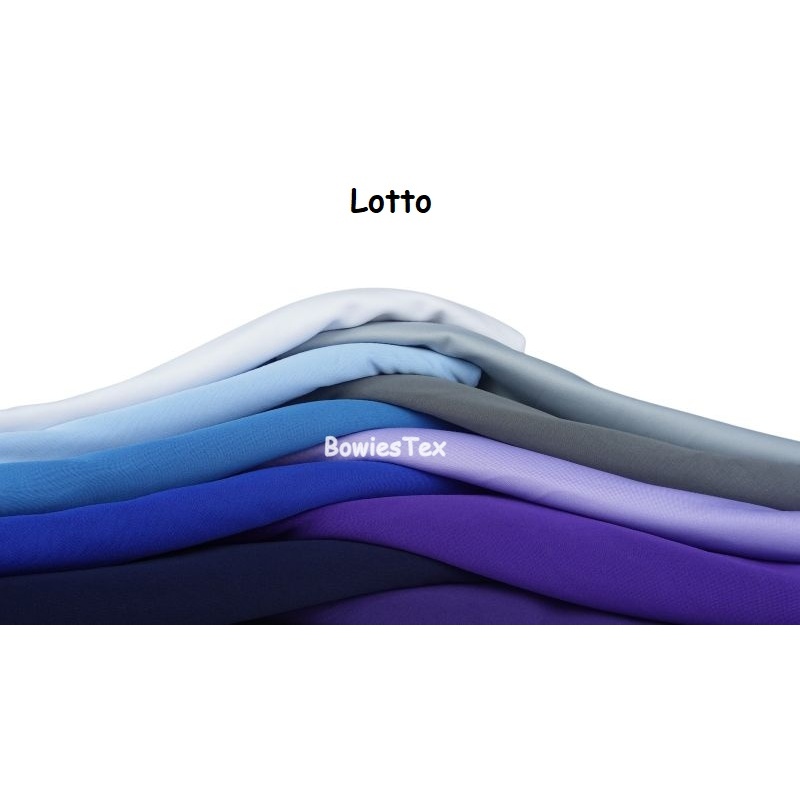 Kain Lotto Polyester Bahan Lotto PE Polos Kilo