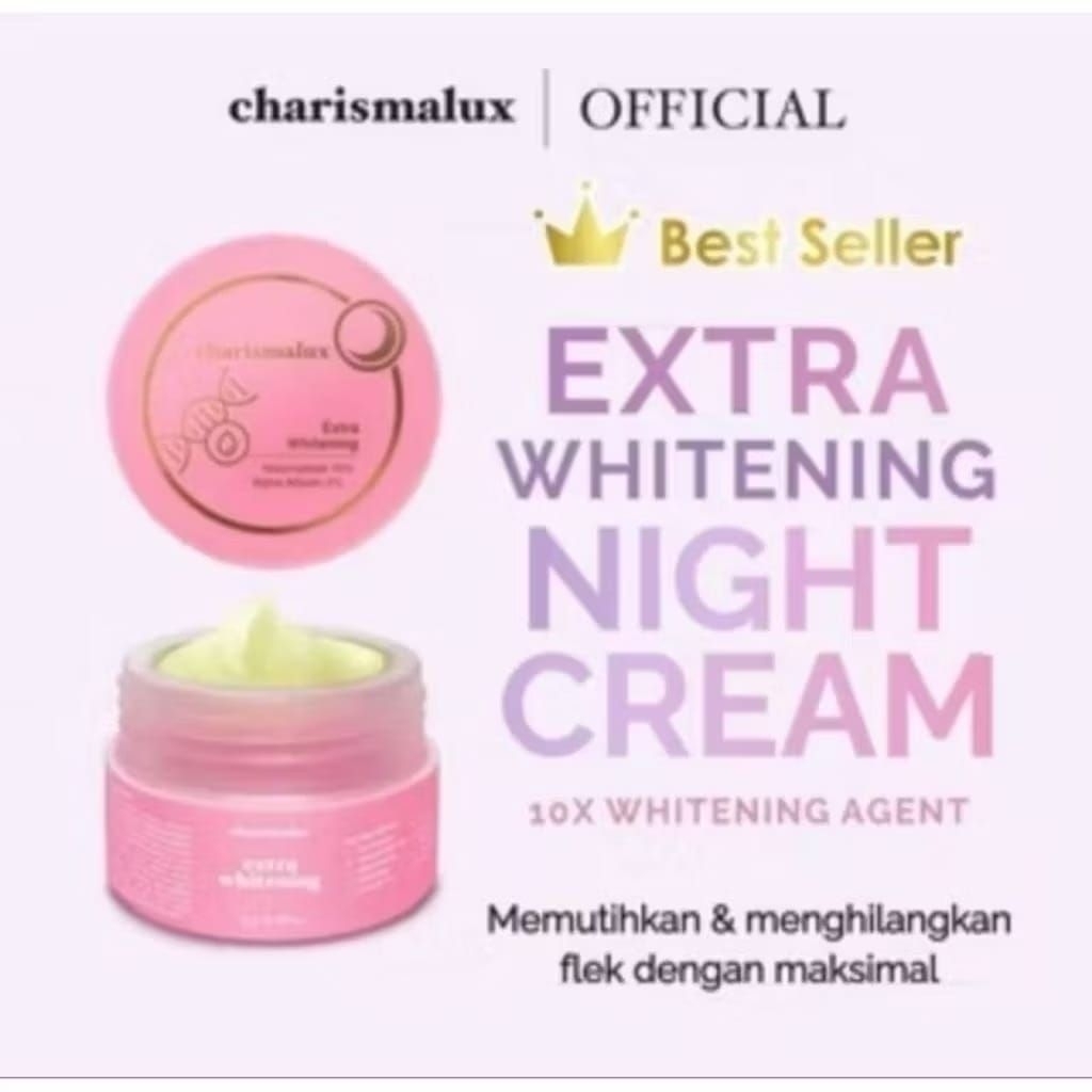 Charismalux extra whitening cream malam