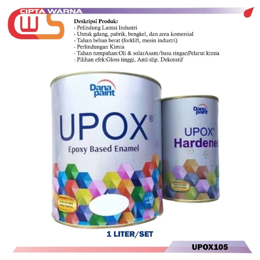 Upox Dana Paint Cat Lantai Beton Baja Kayu Epoxy 2 Komponen Palembang - A1 CWS