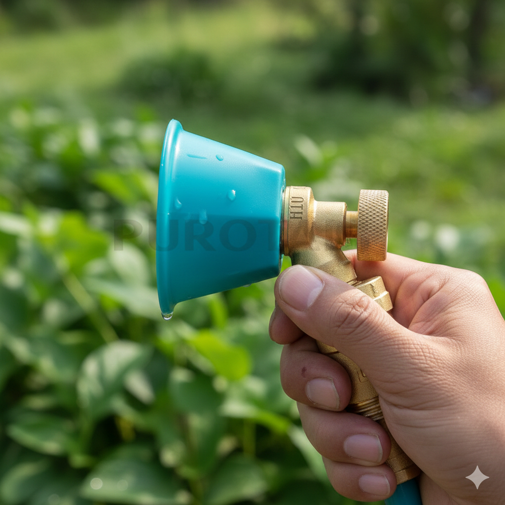 Nosel Sprayer Kabut Nosel Sprayer Adjustable  Merk HIU Kuningan Adjustabel Mist Sprayer Nozzle