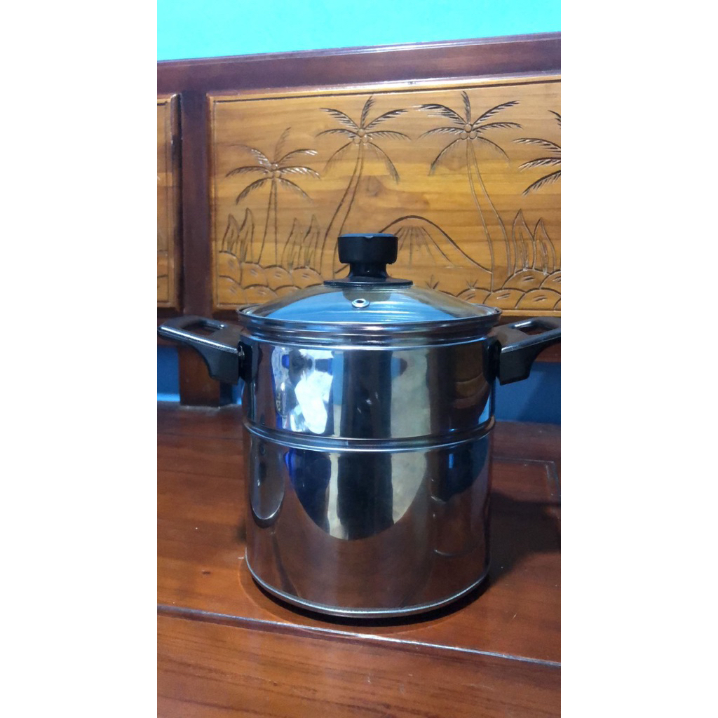 Dandang bakso mini tutup kaca ukuran 16,18,20