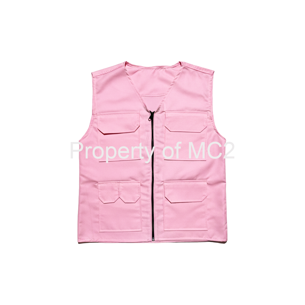 Muafa - Rompi Vest Pria Wanita Flap Pocket Zipper Vest Jacket Casual Unisex