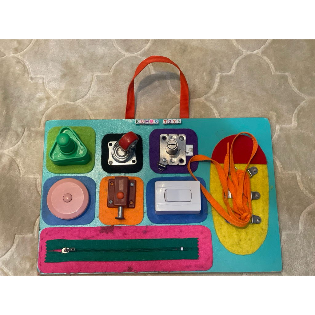 preloved busy board kumbo toys montessori