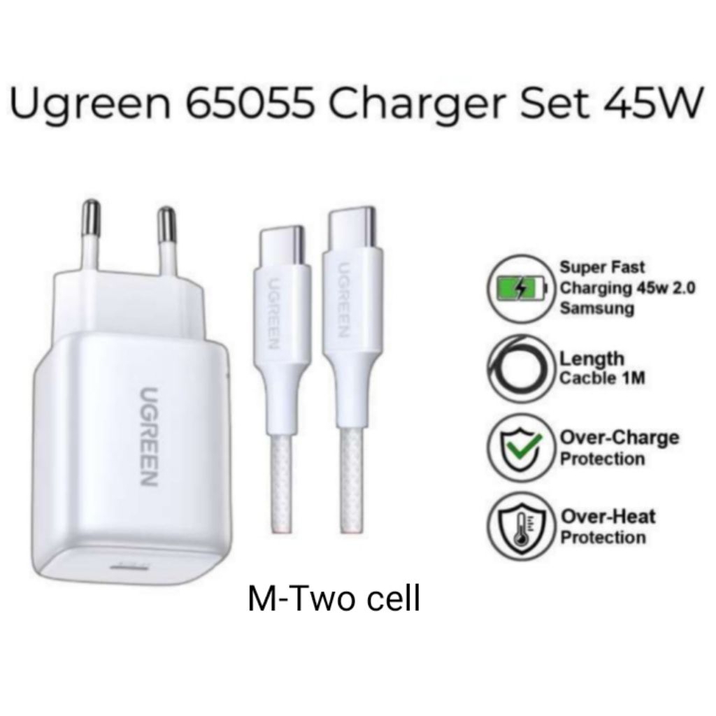 Charger ugreen 45W type c to type c