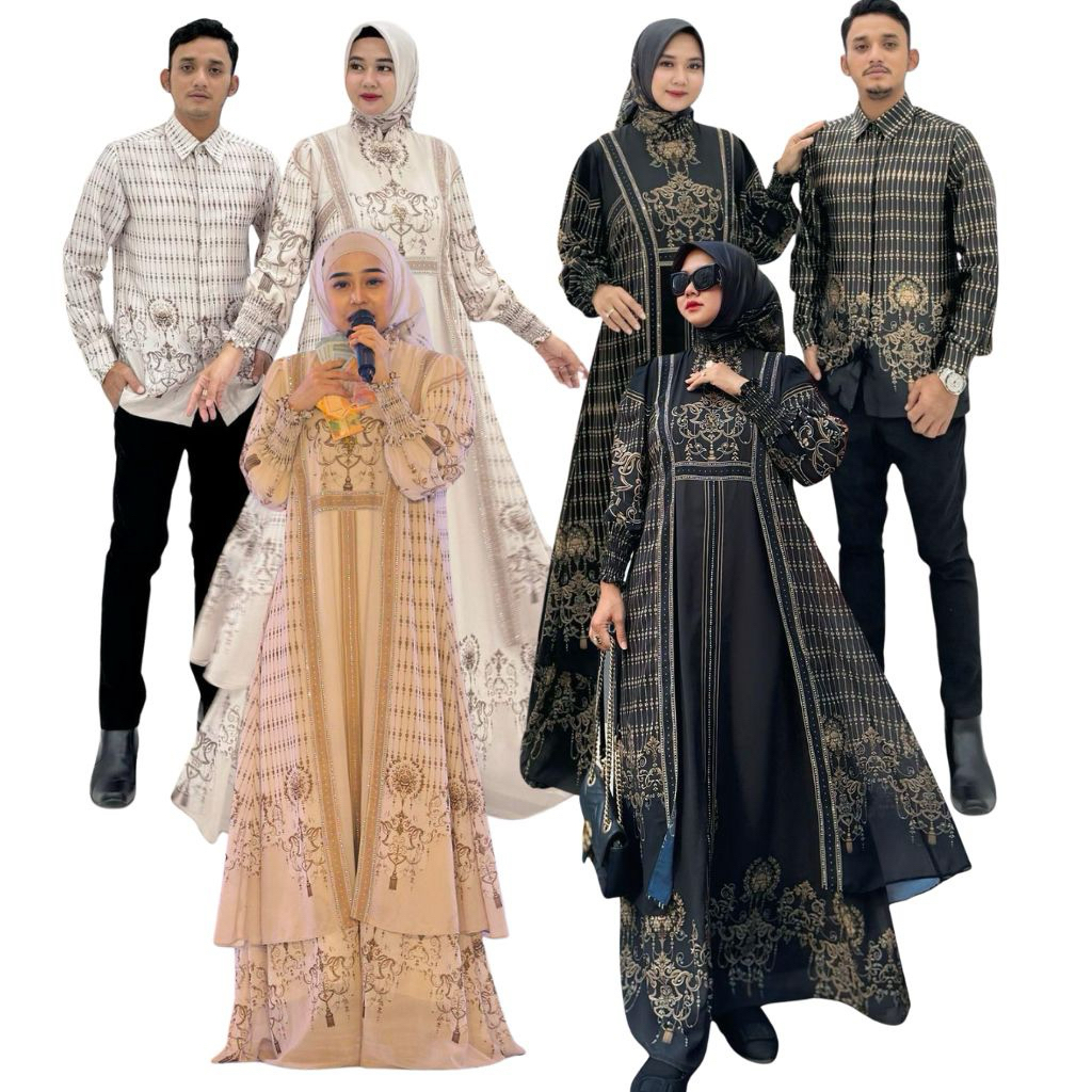 AURAKAY GAMIS DRESS HALIMAH 7513 SET HIJAB ORI BY AURAKAY