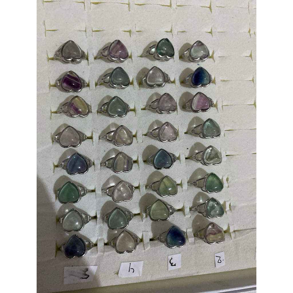 Cincin Batu Giok Plat Putih