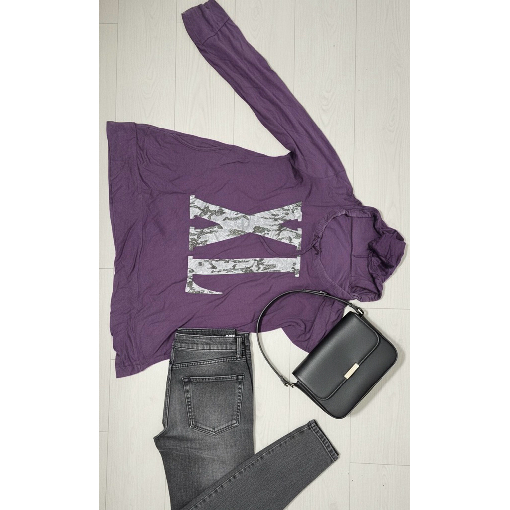 Hoodie Kaos Unisex Fuchsia