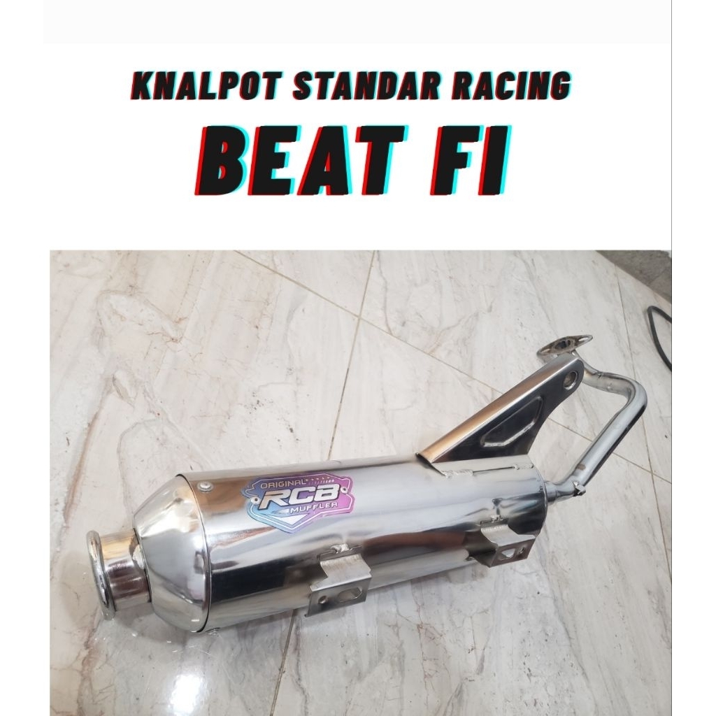 KNALPOT STANDAR RACING SUARA BAS ADEM RAMAH LINGKUNGAN BEAT FI RCB KNALPOT BEAT FI BEAT KARBU KANLPO