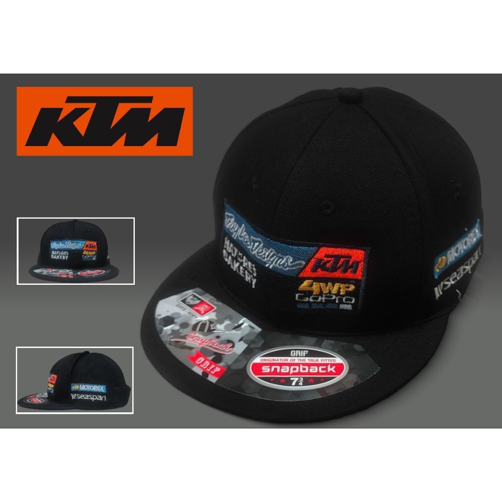 Topi Snapback KTM - Topi Hip Hop Bordir KTM