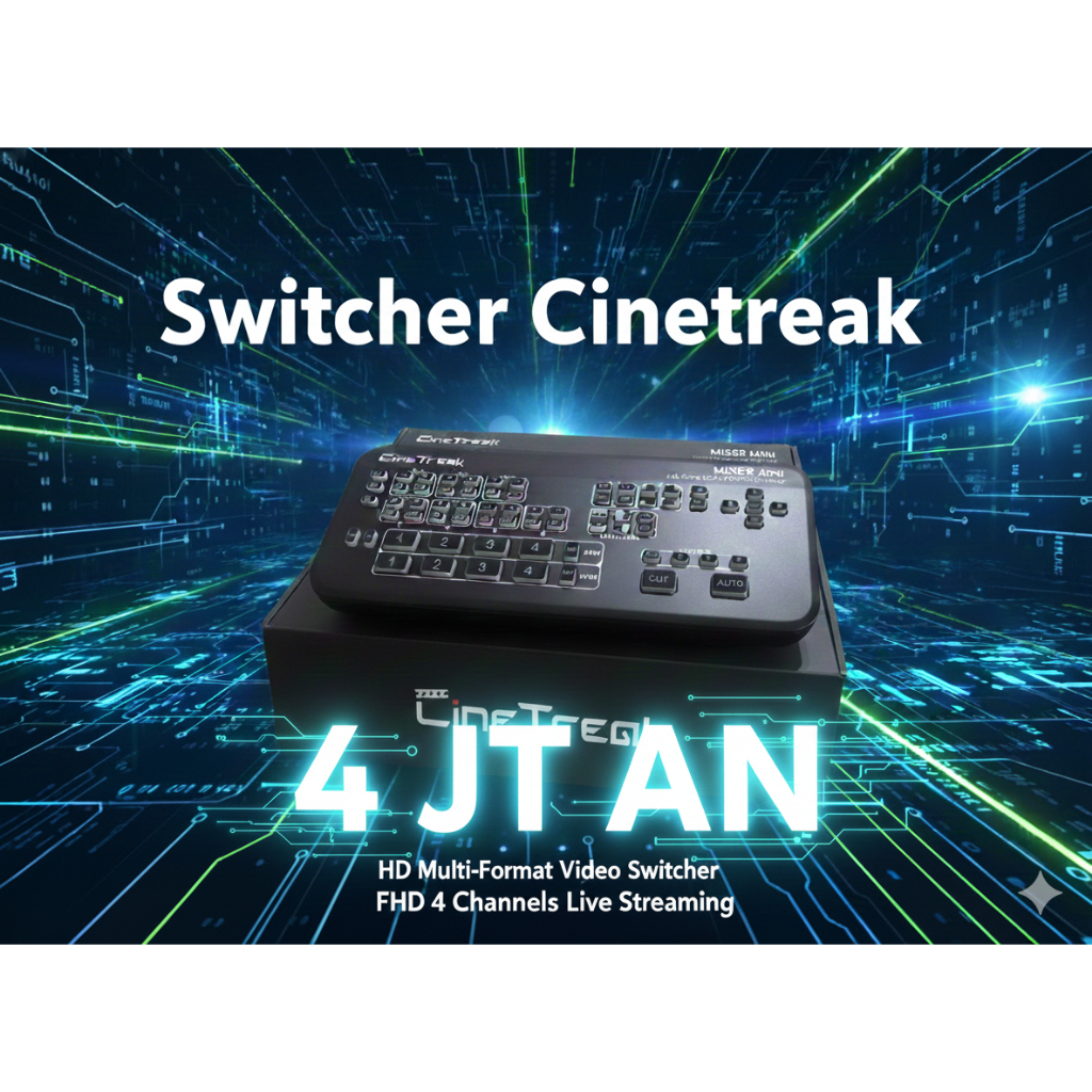 Cinetreak Mixer Mini Full HDMI 4-Channel Mixer Video Switcher