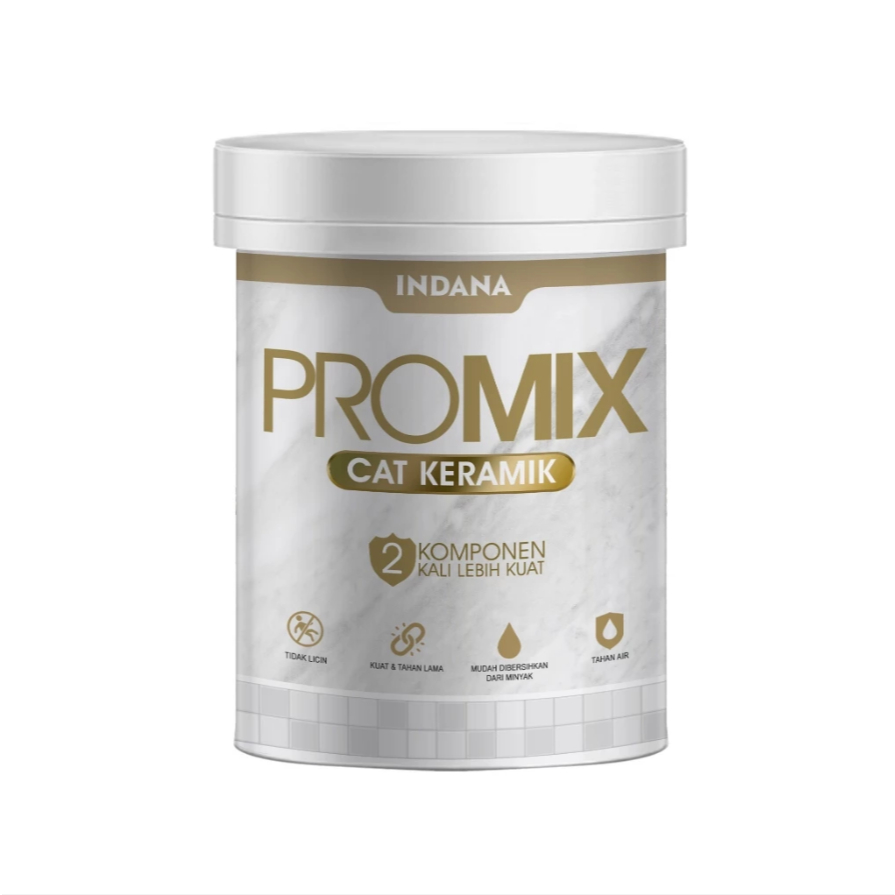 Promix 0.8 Liter 0.8L Cat Lantai Epoxy Keramik Floor Paint Coating Kamar Mandi Beton Bak Dinding