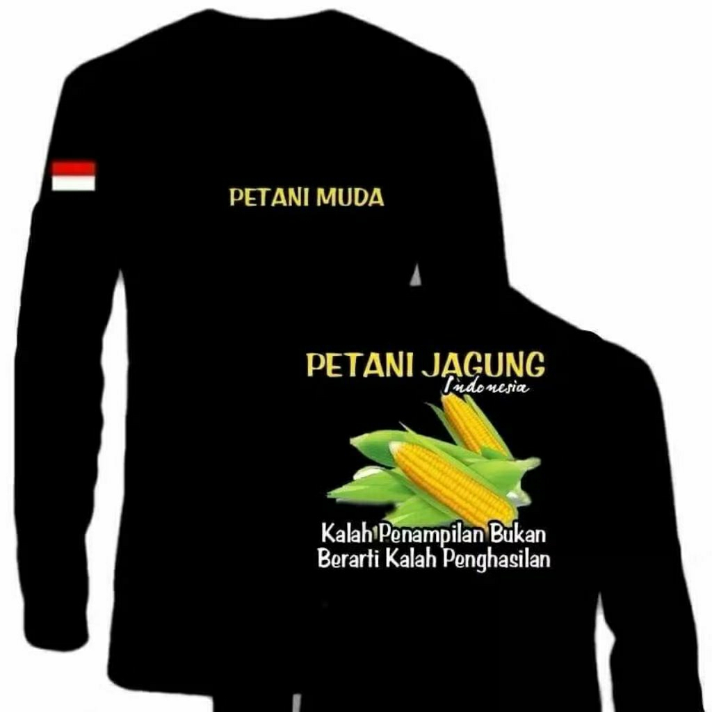 KAOS LENGAN PANJANG PETANI MUDA PETANI JAGUNG INDONESIA