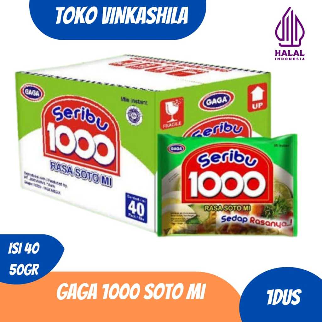 MIE GAGA 1000 SOTO MIE (1 Dus = 40pcs)