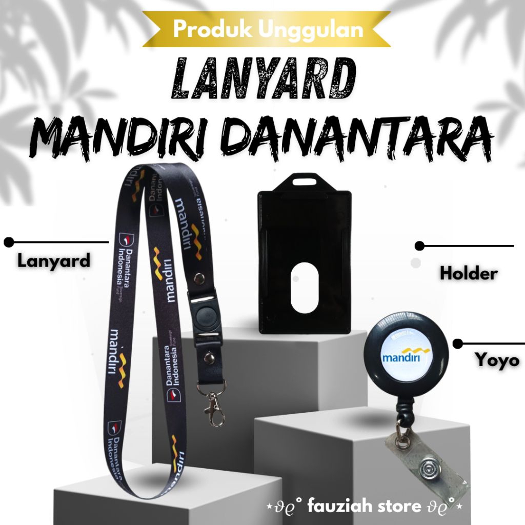 READYTALI ID CARD MANDIRI DANANTARA / LANYARD MANDIRI DANANTARA TERMURAH
