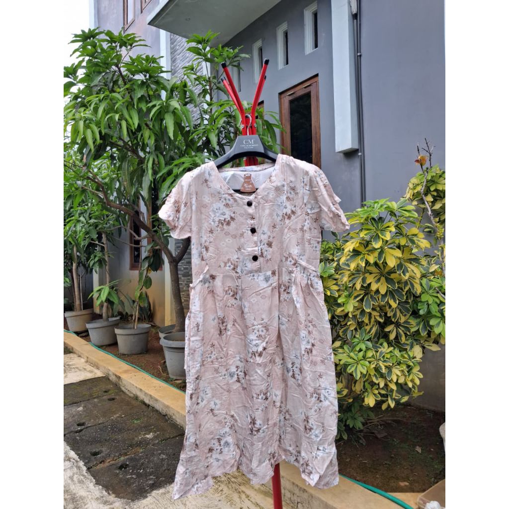 Daster Wanita Kekinian Model Ciby Home Dress Ukuran Jumbo