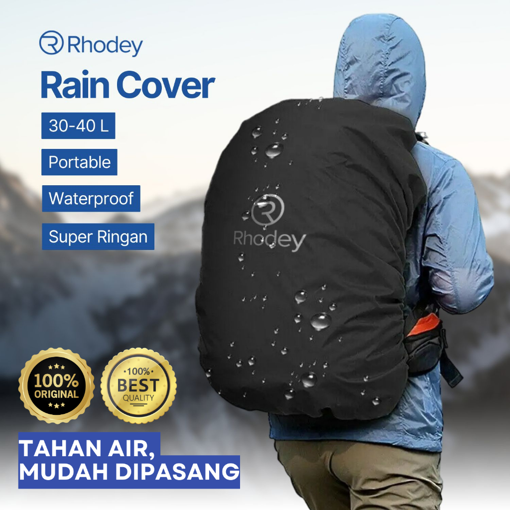 Rhodey Rain Cover Pelindung Anti Air Hujan Tas Ransel Pelindung Tas Ransel Anti Air