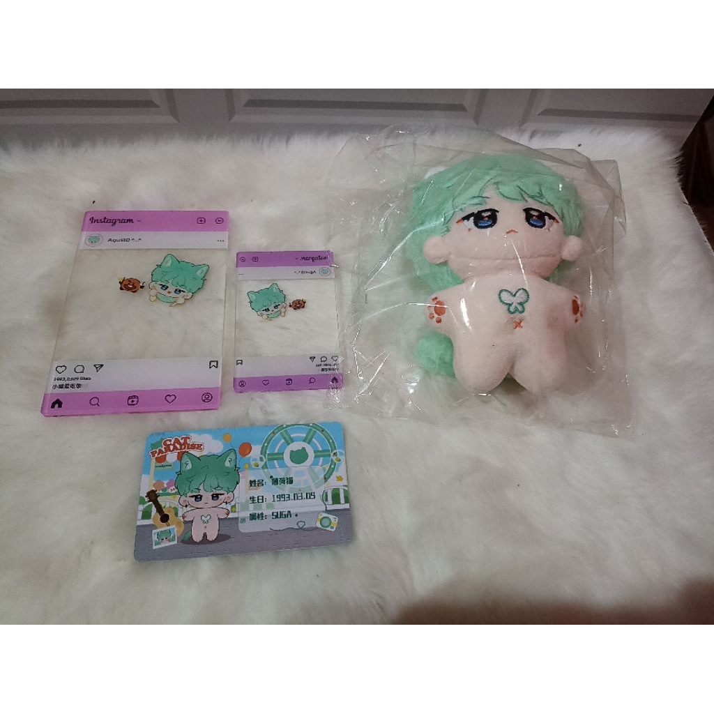 (Ready stok) Doll BTS Suga "Min Suga" 10cm