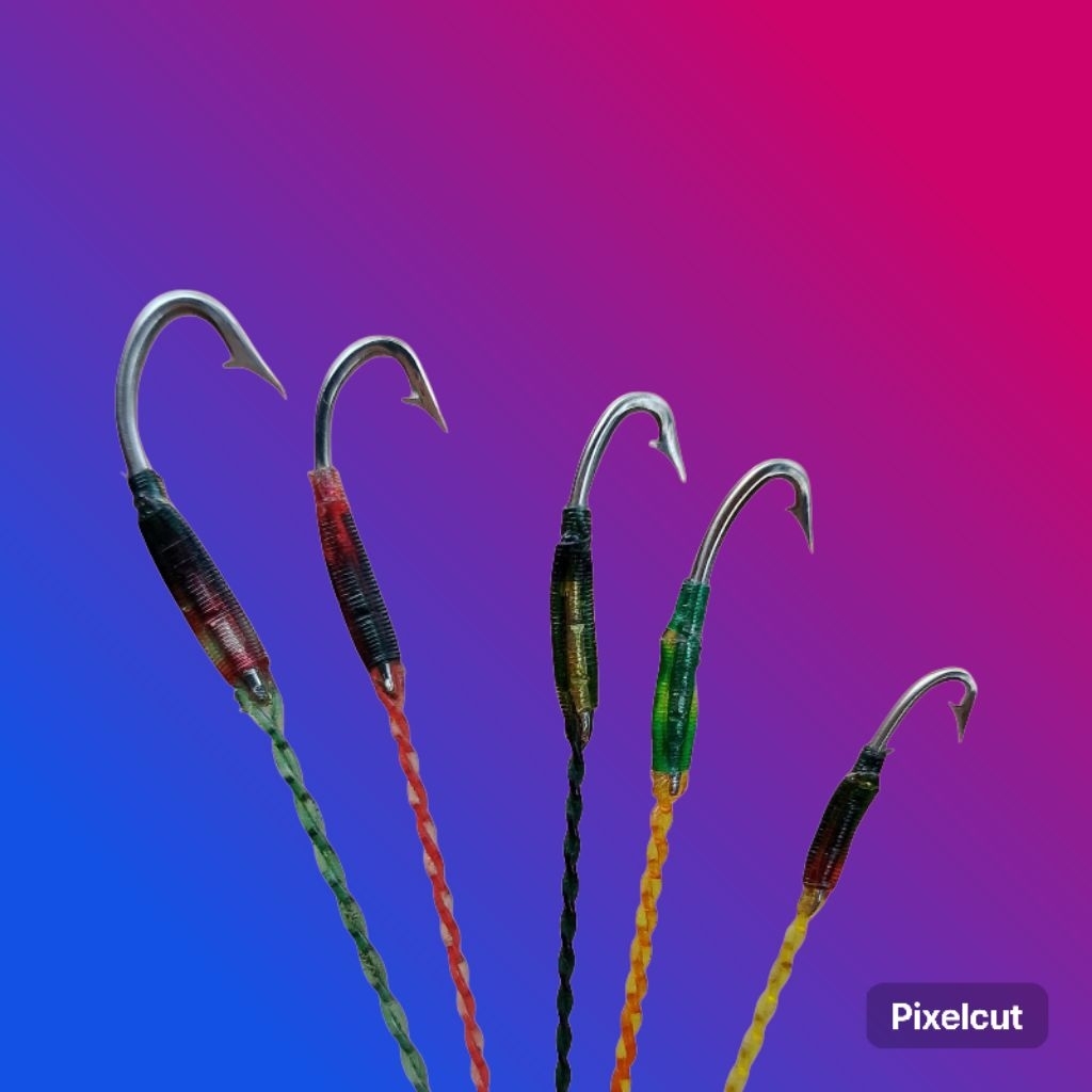 Kail pancing belut Model G4yung Senar 3Lapis Siap pakai