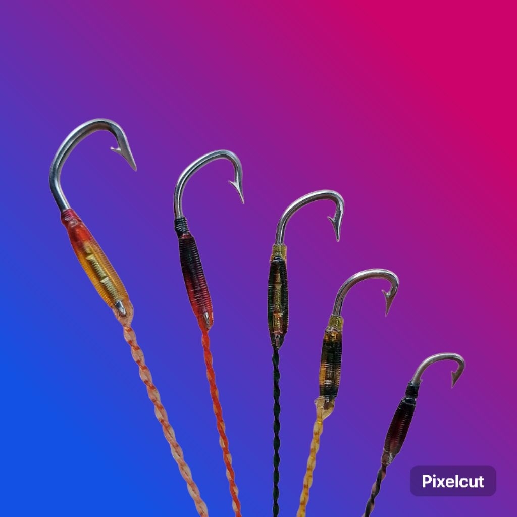 Kail Pancing belut model S4ntang Senar 3Lapis Siap pakai