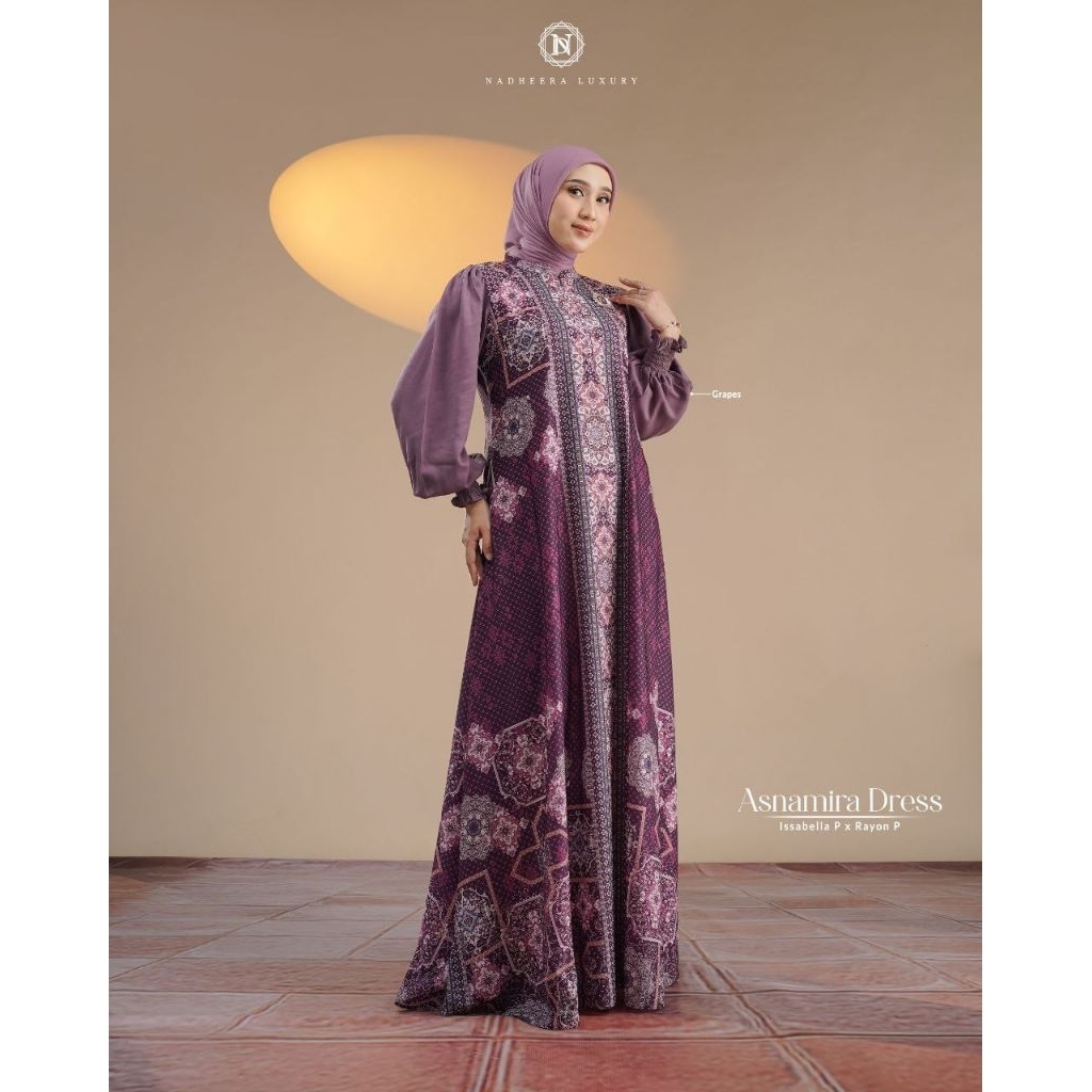 ASNAMIRA DRESS||RAYON X ISSABELLA PREMIUM||NADHEERA LUXURY