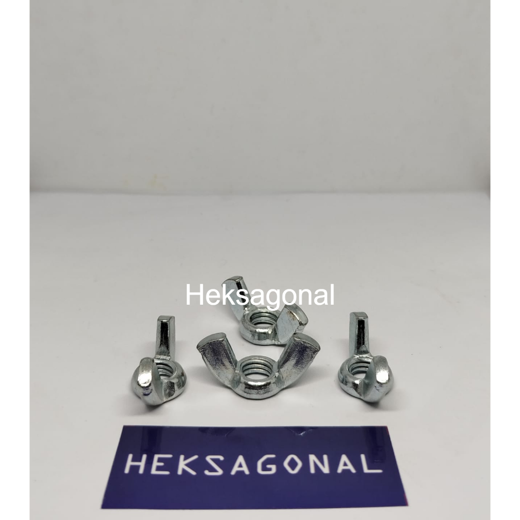 Mur kuping wing nut putih mur kuping Balikpapan