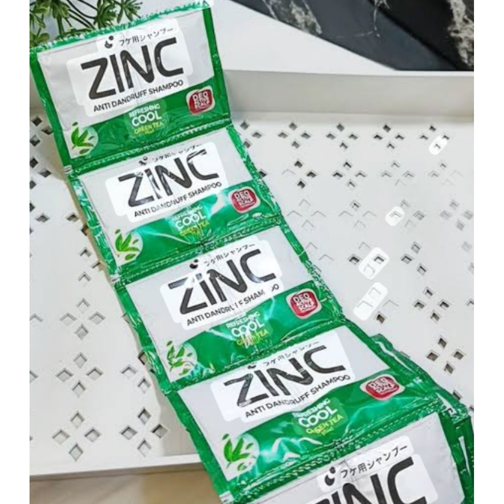 Zinc Shampo Sachet Cool Hijau isi 12 pcs