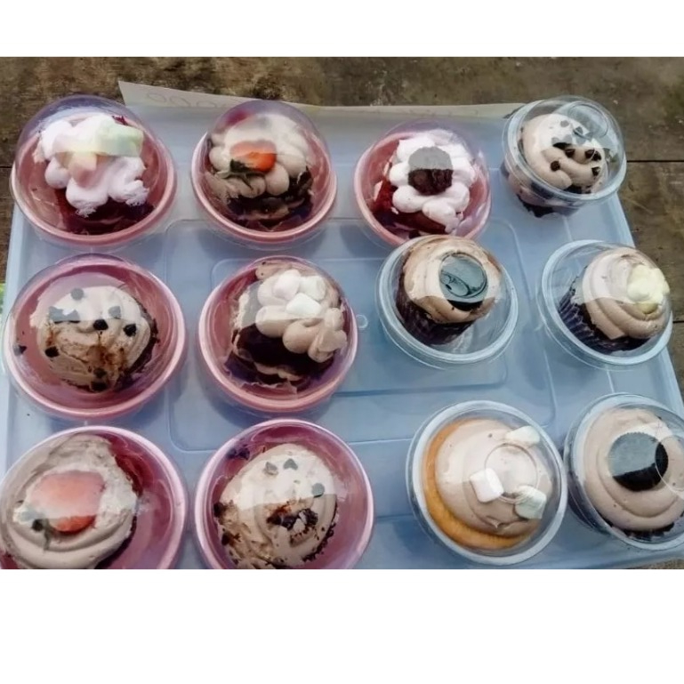 [50 SET] mika mochi daifuku / moon crispy bulat / tray mini puding /cake tray moci / moon cake