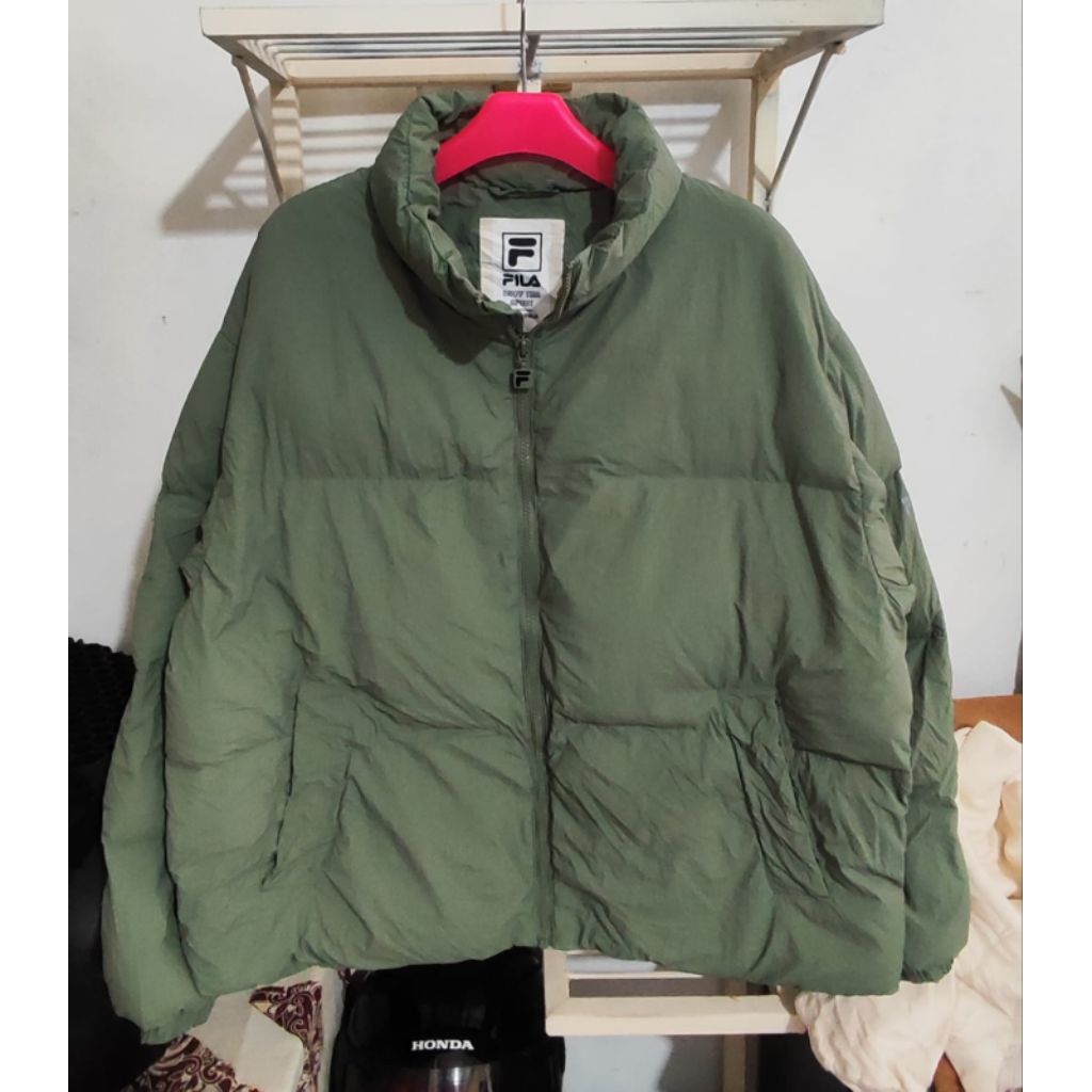 Jacket Gelembung Puffer Crop