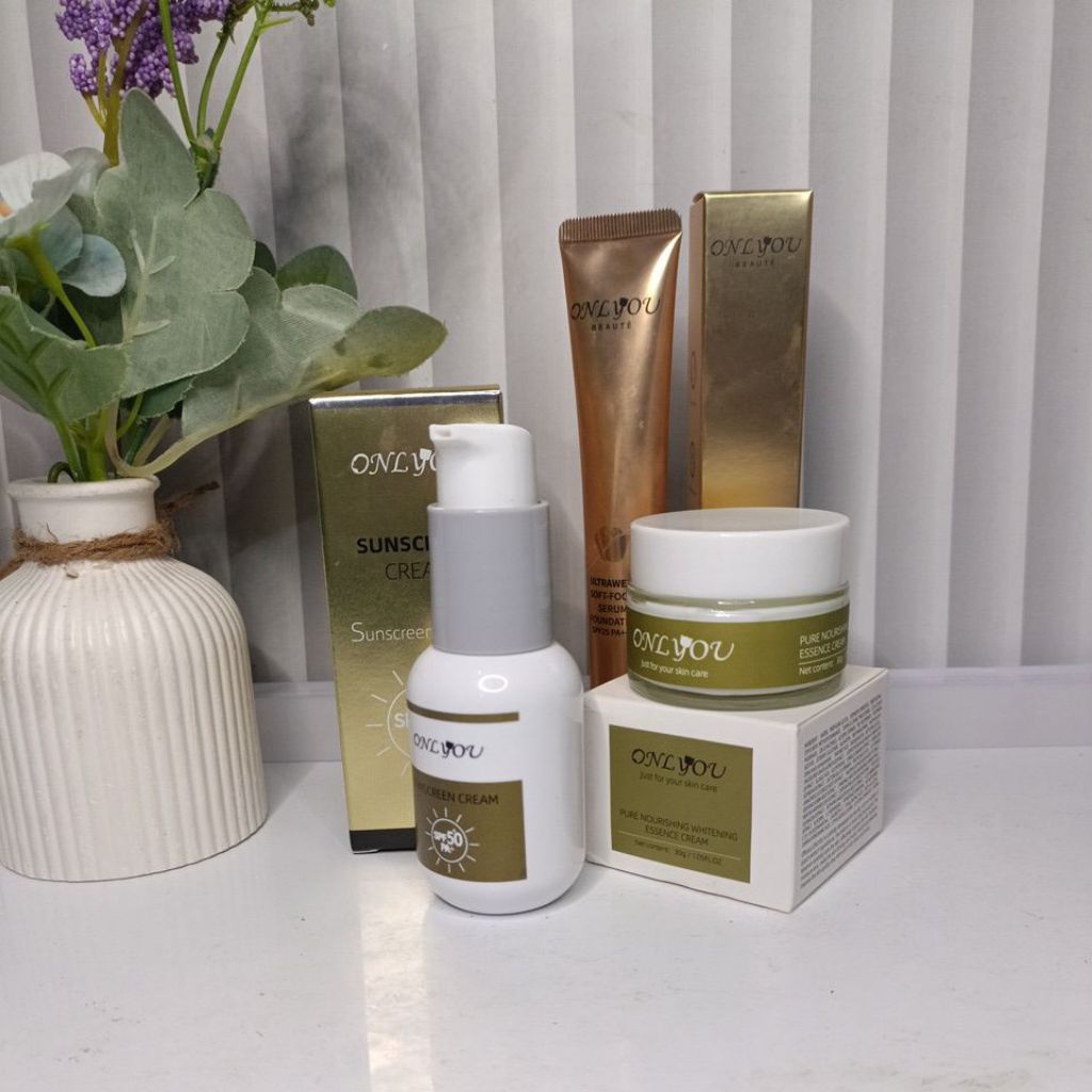 Perawatan kecantikan ONLYOU Sunscreen dan Essence cream