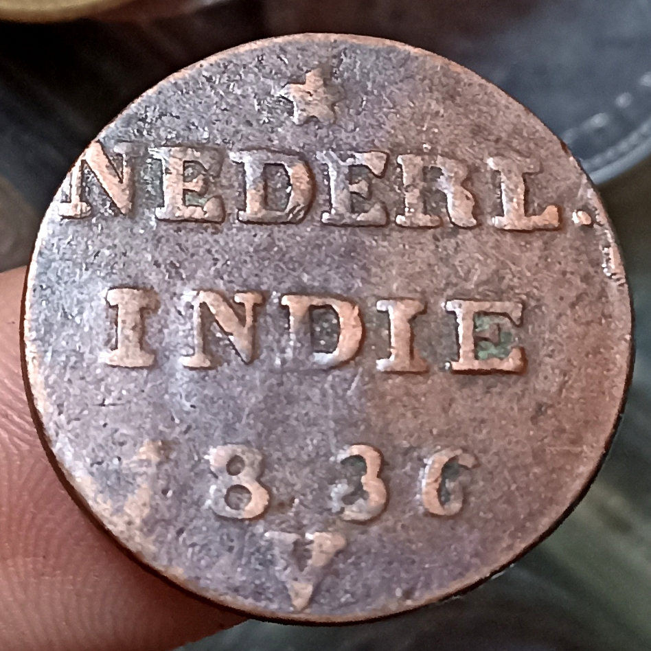 Koin Kuno Indonesia Netherlands East Indies 1 Cent/Duit - Willem I 1836