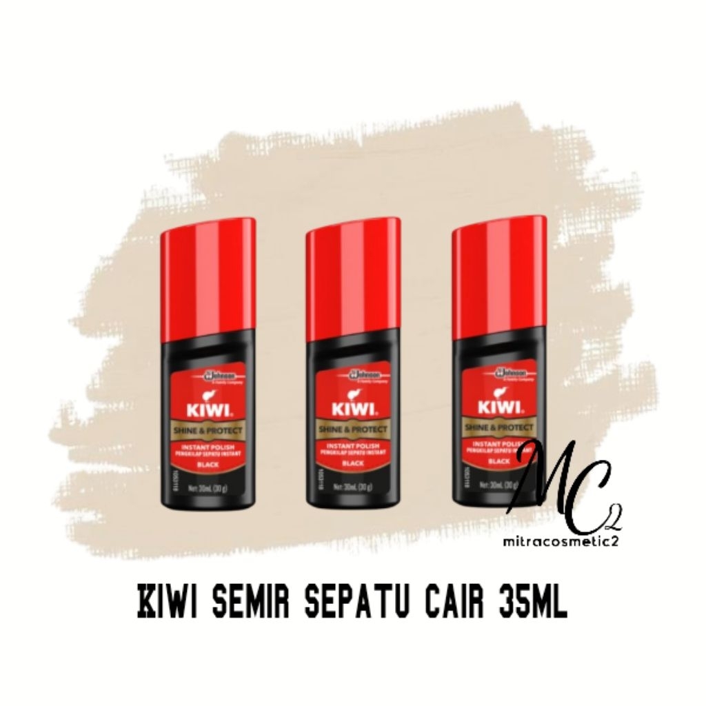 Kiwi Semir Sepatu  Cair Hitam 35ml