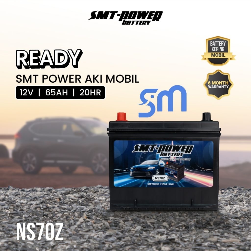 BATTERY SAMOTO 12V 65AH - NS70Z / Aki Kering Mobil Baterai Maintenance Free