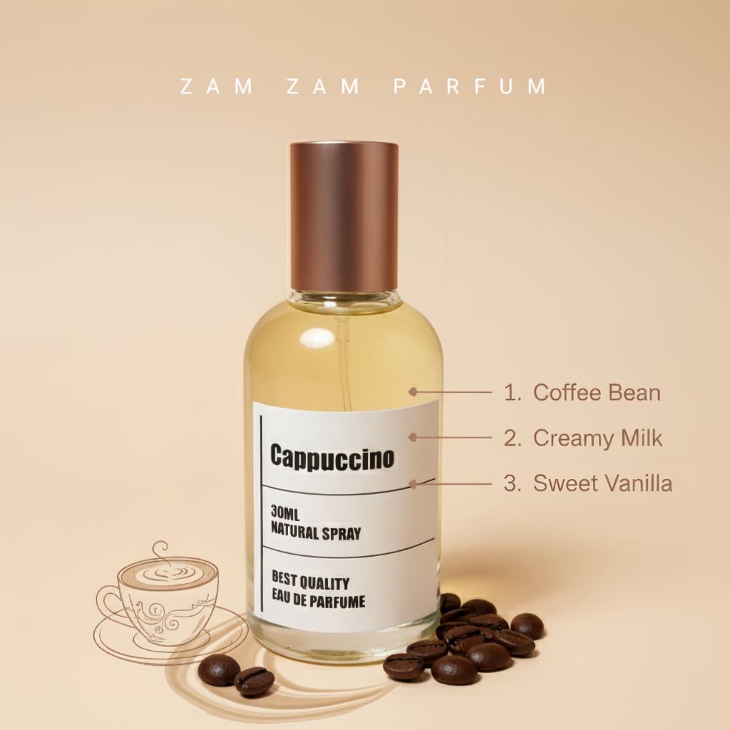 ( 30ml ) C4PUCIN0  ZAM ZAM Parfum 30ml | Soft • Fresh • Best Seller