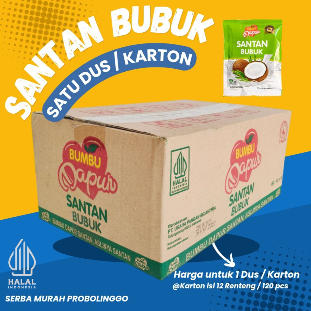 Santan Bubuk 1 Dus / Karton (isi 12 Renteng / 120 pcs)