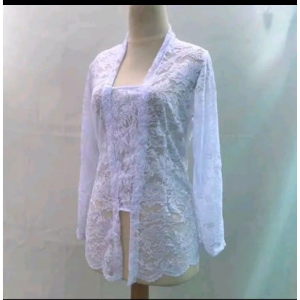 kebaya brokat lengan panjang/kebaya kutubaru wanita