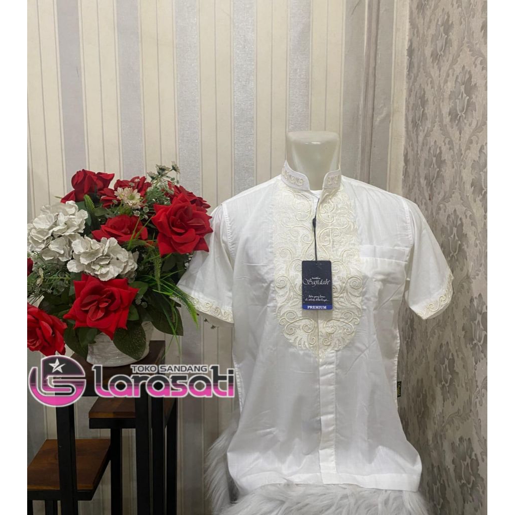 Baju koko SAJIDAH lengan pendek/koko kekinian/