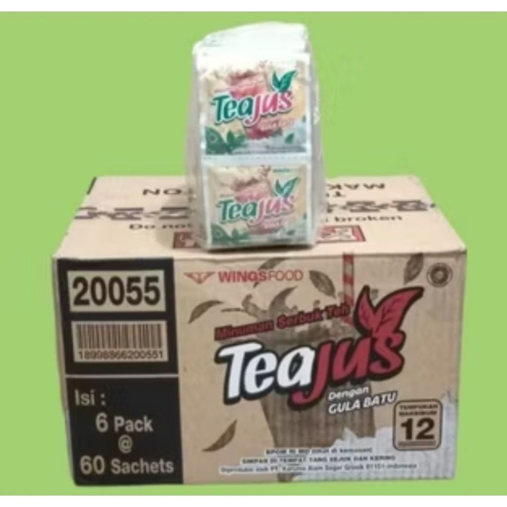 tea jus gula batu 1 dus siap kirim