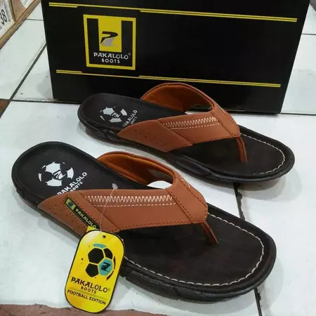 SANDAL PAKALOLO SANDAL KULIT BERKUALITAS TERBAIK SANDAL PRIA SANDAL PAKALOLO JEPIT TAN