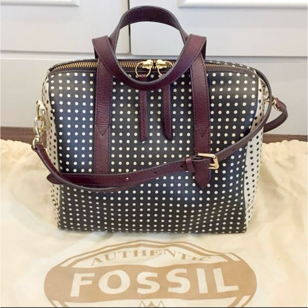 Preloved Fossil Sydney Satchel Crossbody Handbag