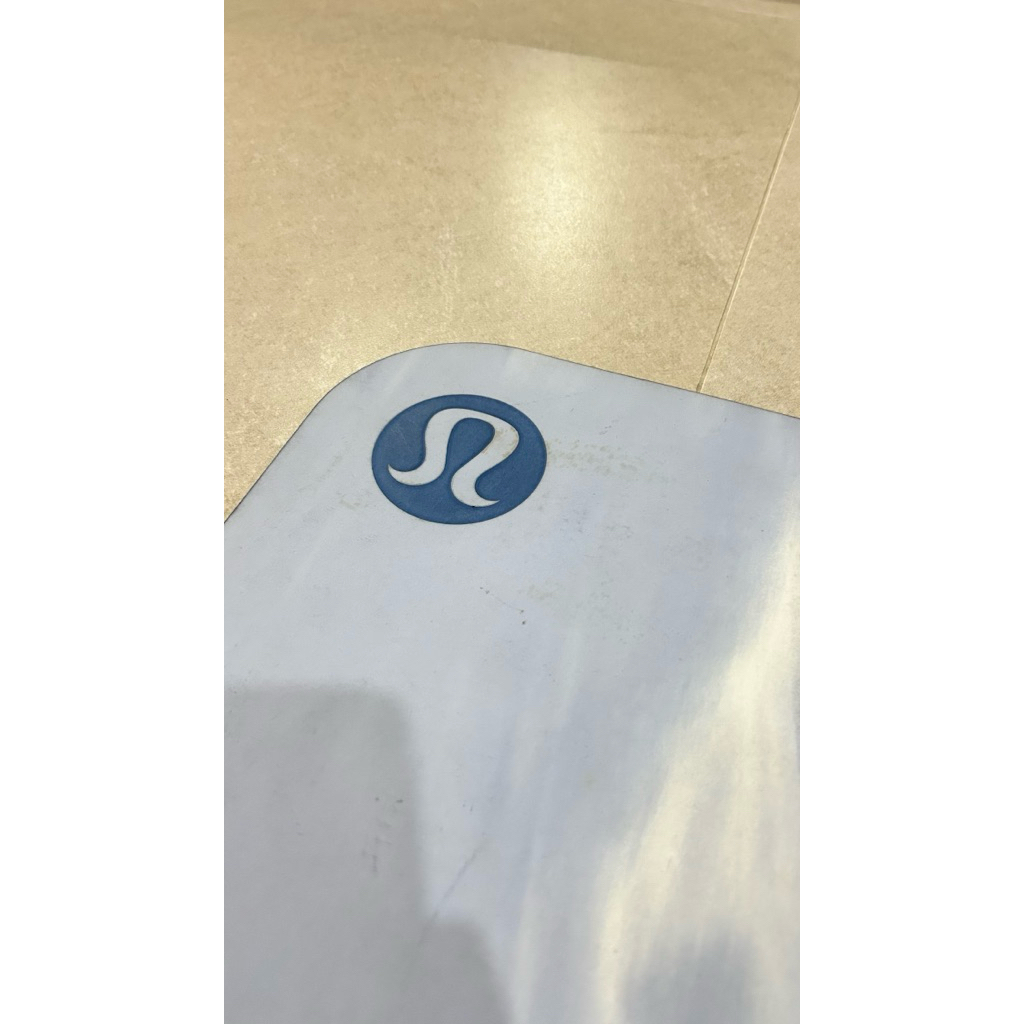 2nd Matras LuluLemon 5mm Blue + free bag lulu lemon hitam