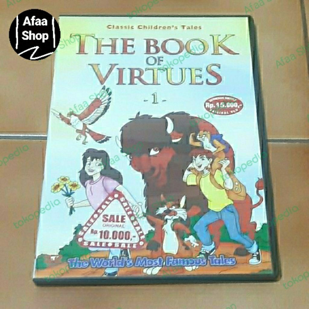 Cd vcd film kartun classic children tales the book of virtues 1 original movie