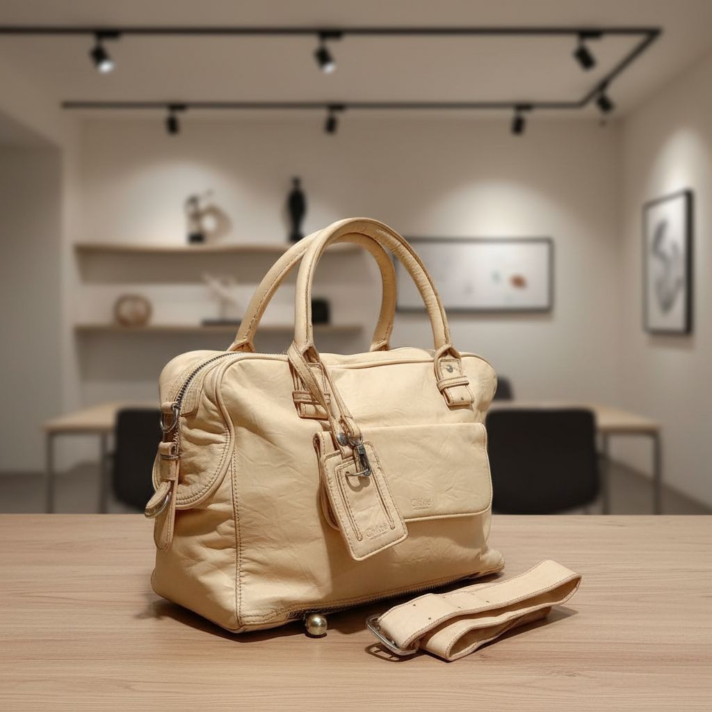 Tas Wanita Top Handle / Sling Bag Chloeng Rare Kulit Lembut Second Branded